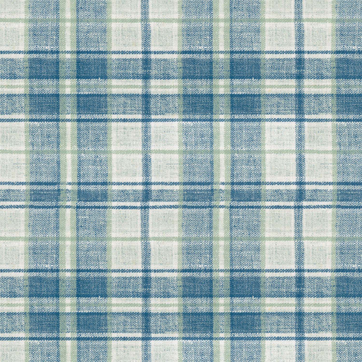 D BLUE GREEN VELVET CHECKED SOFA FABRIC