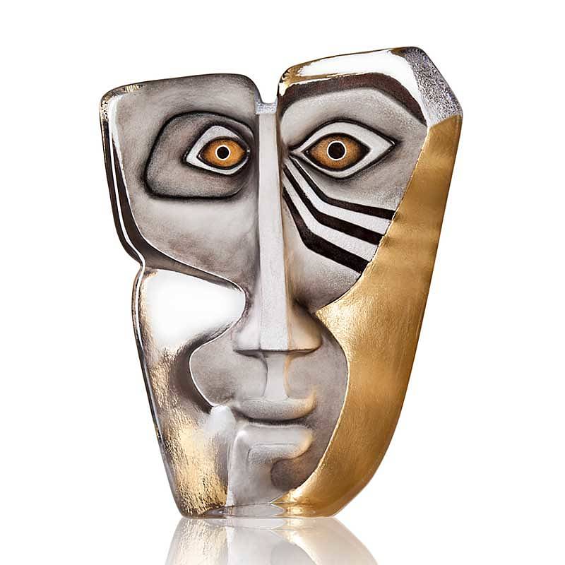 MALERAS MASQ DOMINO II Ltd Ed GREY/GOLD HOME DECORATIVE ITEM