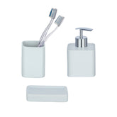 HEXA WHITE 3PCS BATHROOM SET