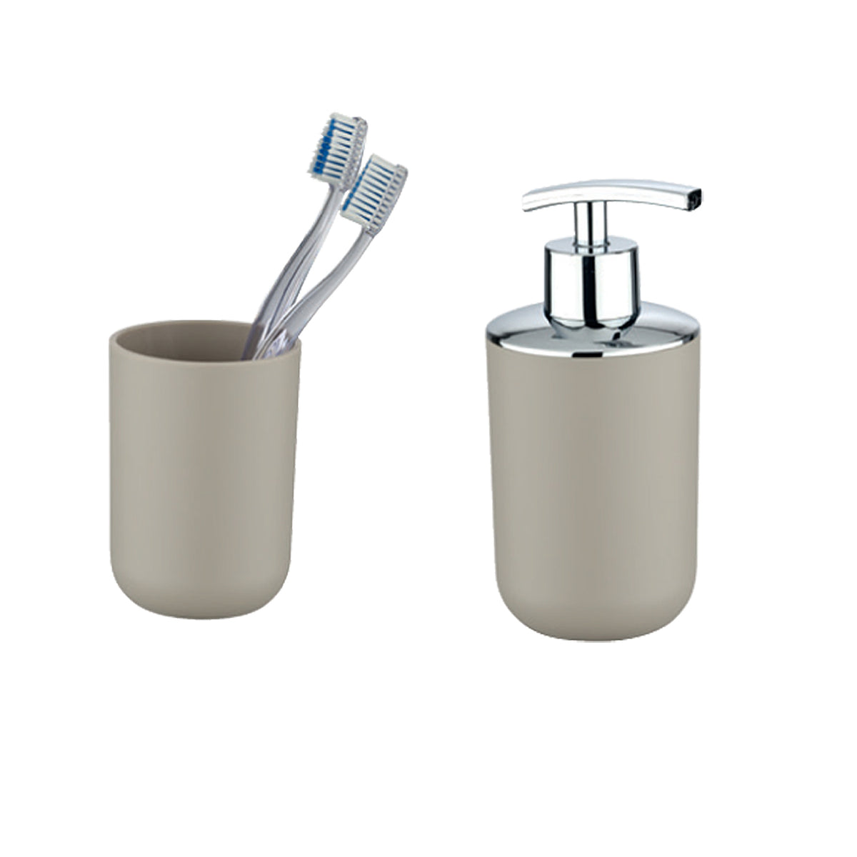 PREMIUM BRASIL TAUPE 2 PCS BATHROOM SET