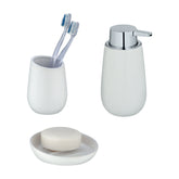 BADI WHITE 3PCS BATHROOM SET