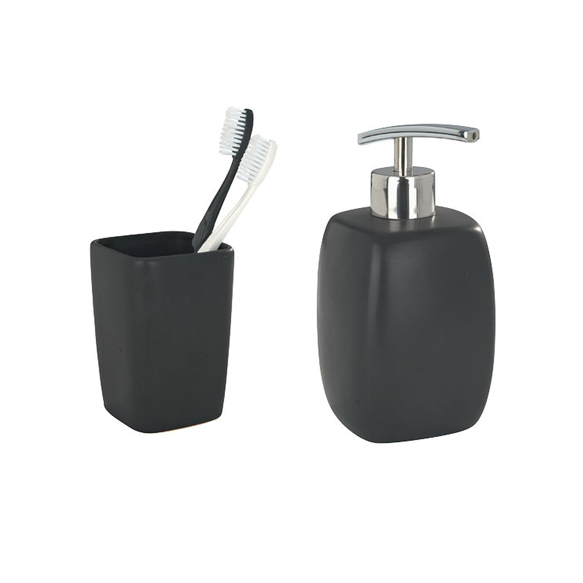 FARO BLACK 2PCS BATHROOM SET