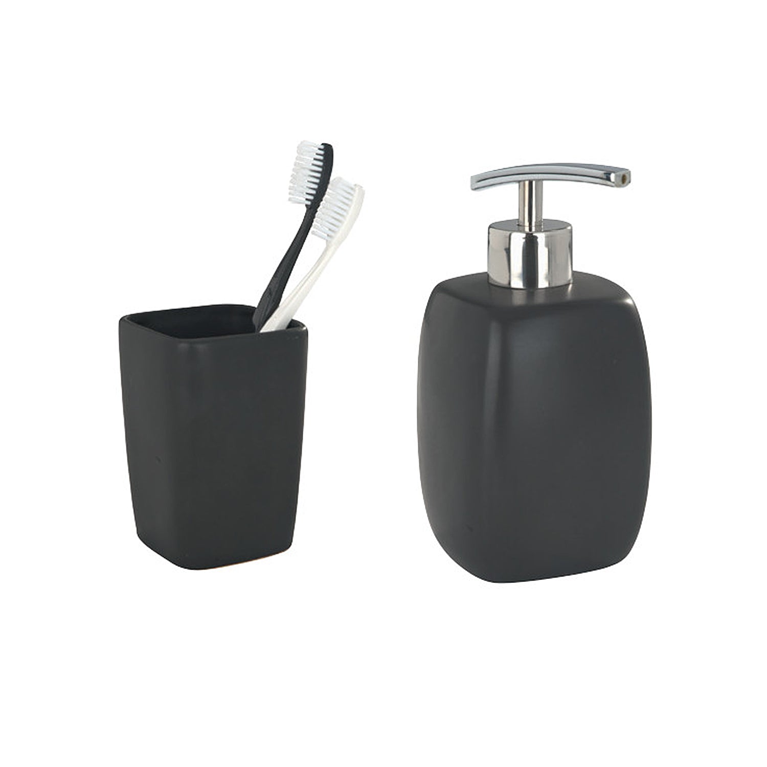 FARO BLACK 2PCS BATHROOM SET