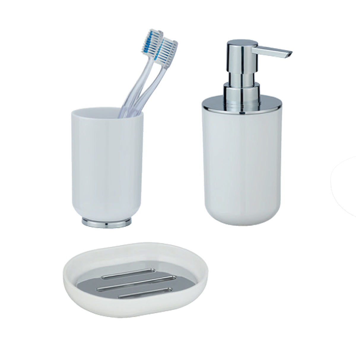 POSA GREY 3PCS BATHROOM SET