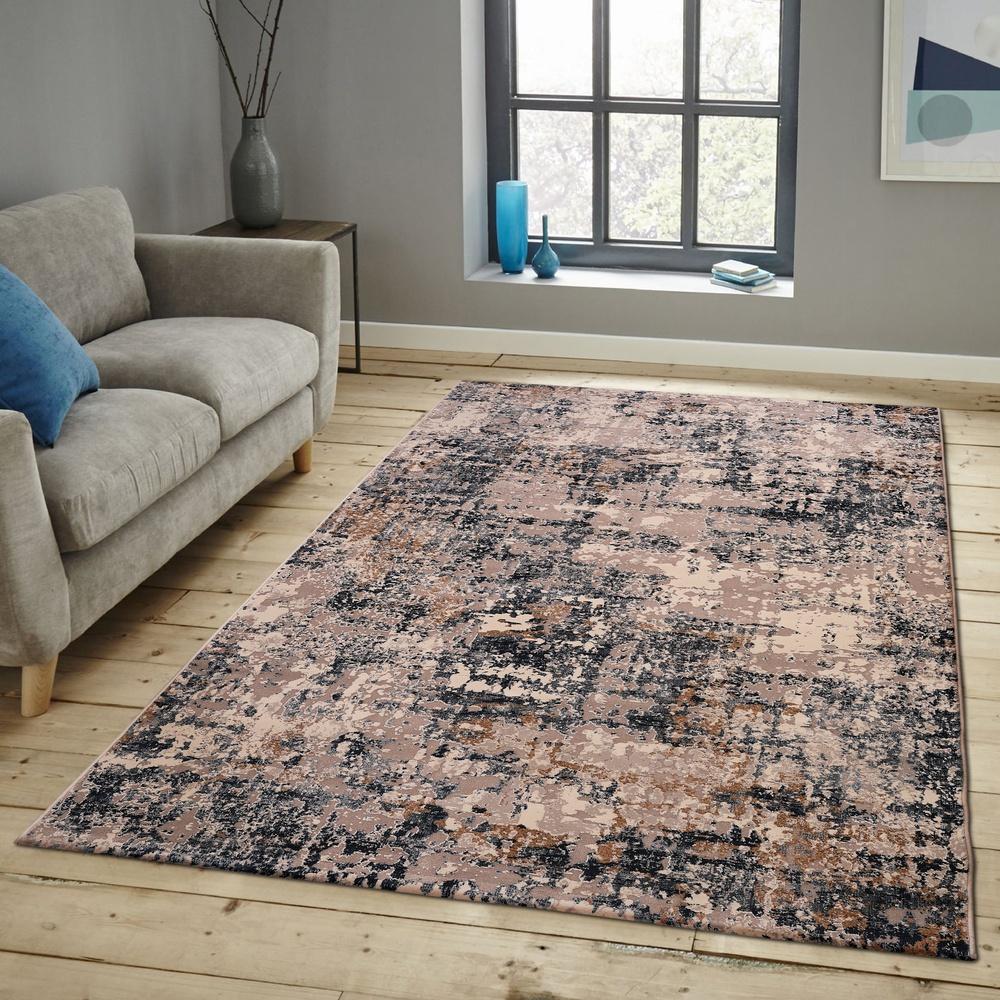 ANTHENS BROWN & BLACK CONTEMPORARY CARPET