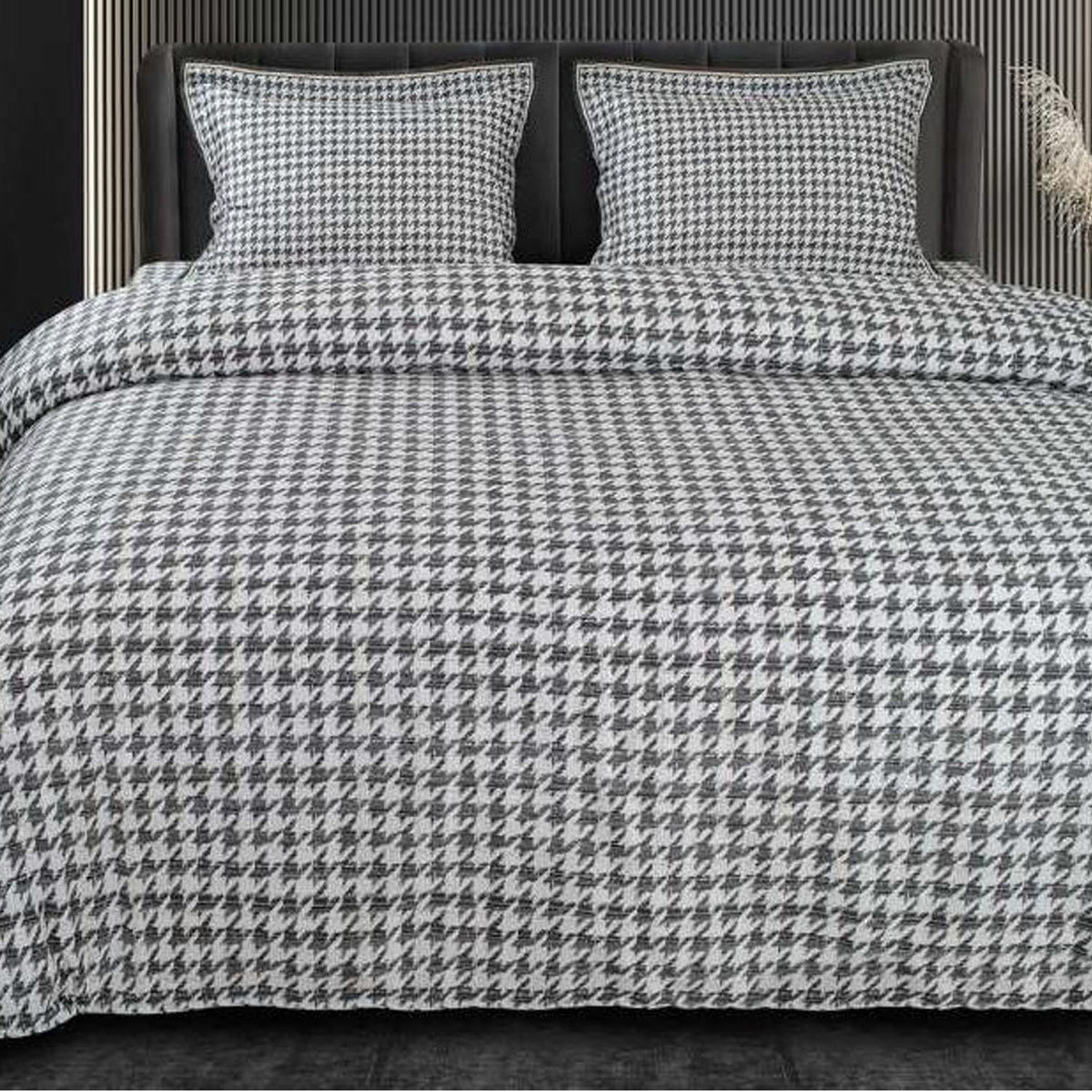 GLOBAL LIVING SG GRAY MODERN DOUBLE BEDSHEET