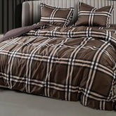 GLOBAL LIVING SG COFFEE STRIPED DOUBLE BEDSHEET