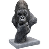 THINKING GORILLA HEAD OBJECT 49CM HOME DECOR