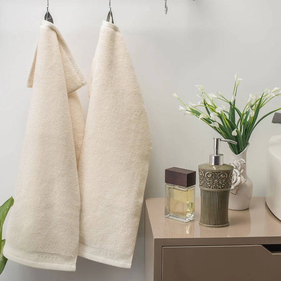 RESORT IVORY LUXURY 2PC SET HAND TOWEL