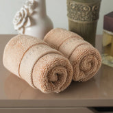 RESORT BEIGE LUXURY 2PC FACE TOWEL