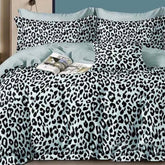FOUR SEASONS ZEBRA BLUE DOUBLE BEDSHEET