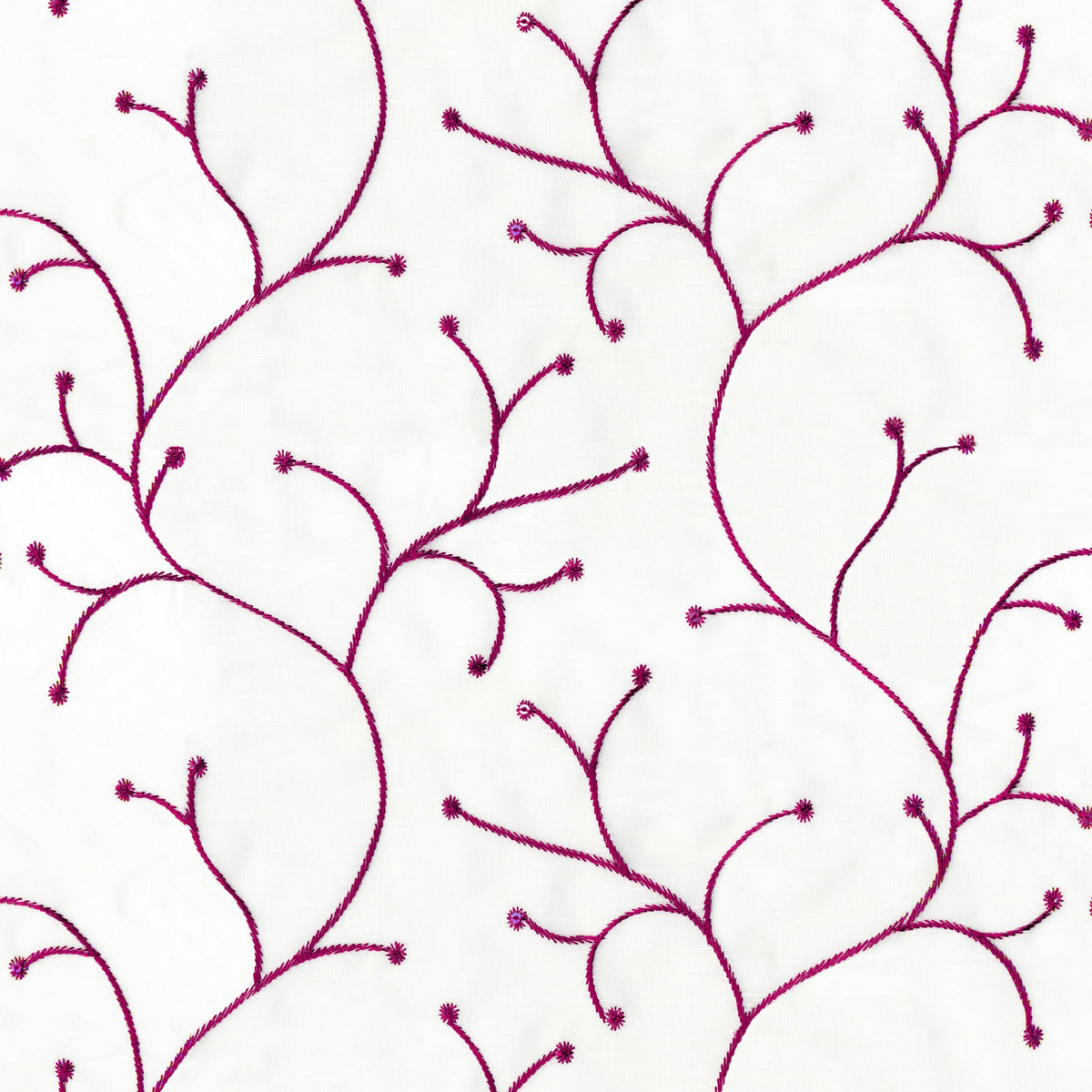 KANTAK WHITE MAROON SHEER FABRIC