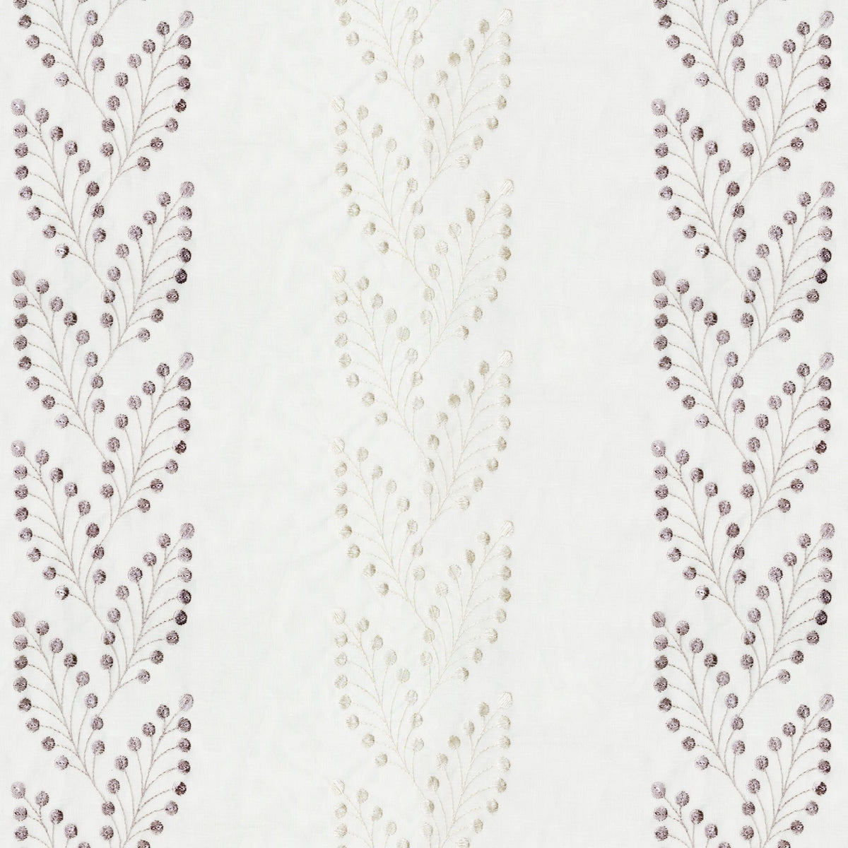 DEXTER GREY LEAFS SHEER FABRIC