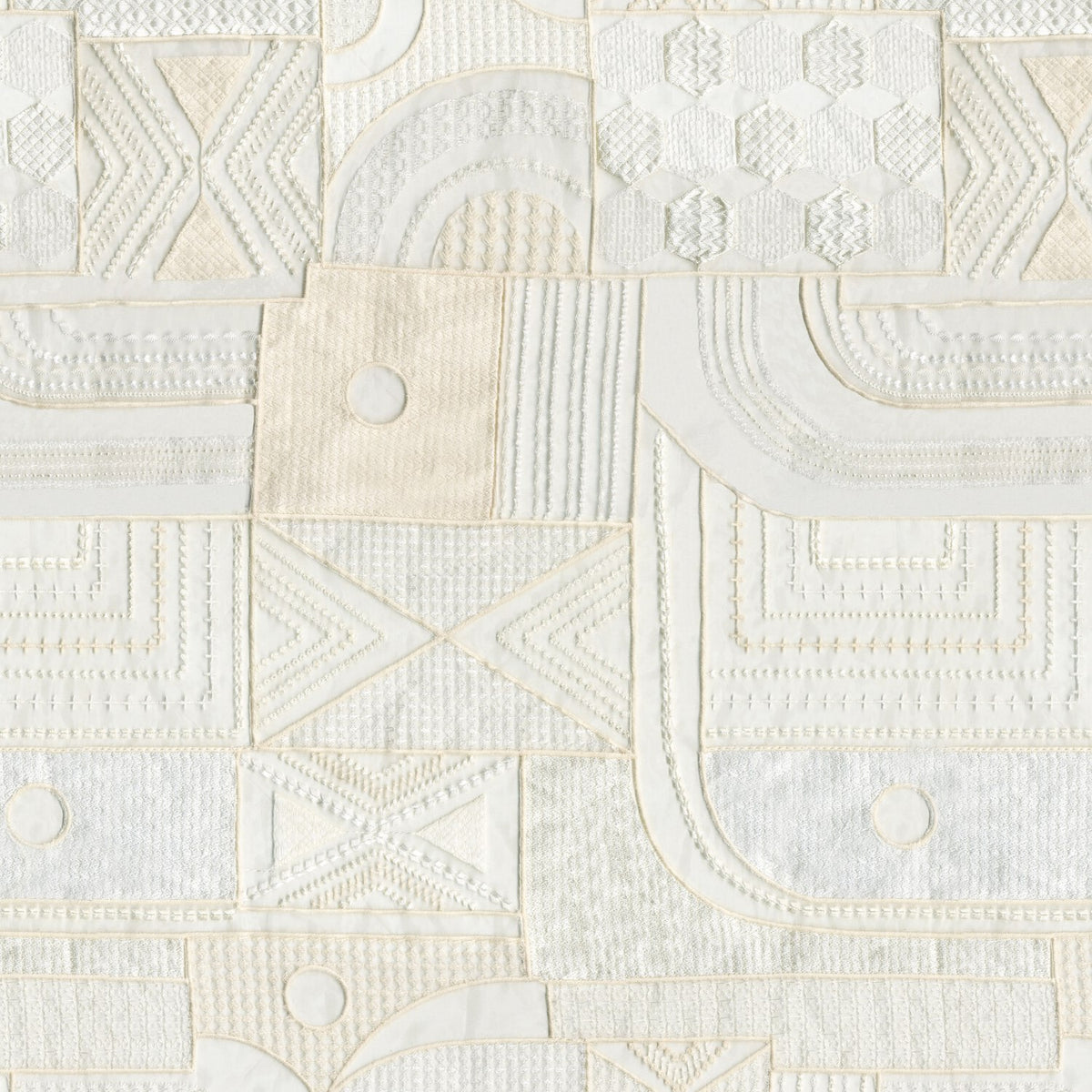 MATLEE IVORY MODERN SHEER FABRIC