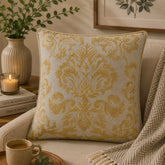 DAMASK GOLD EMBROIDERY CUSHION COVER