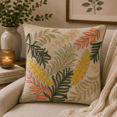 YELLOW MULTILEAF CUSHION COVER