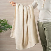 HIS & HER MICRO MODAL LIGHT BEIGE BATH TOWEL