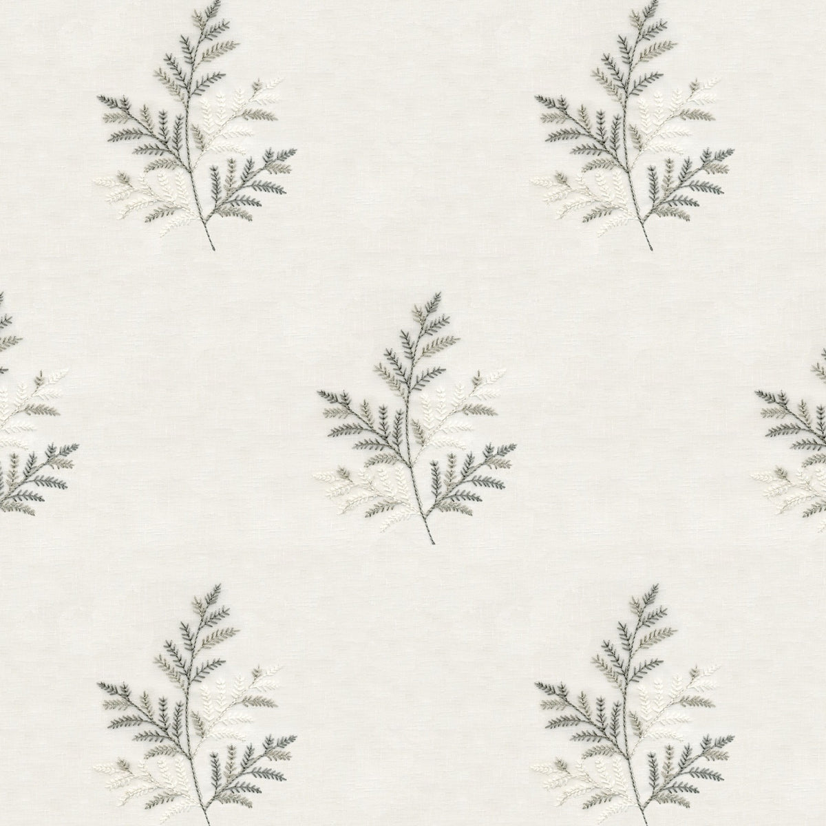 LUCAS CREAM LEAFS SHEER FABRIC