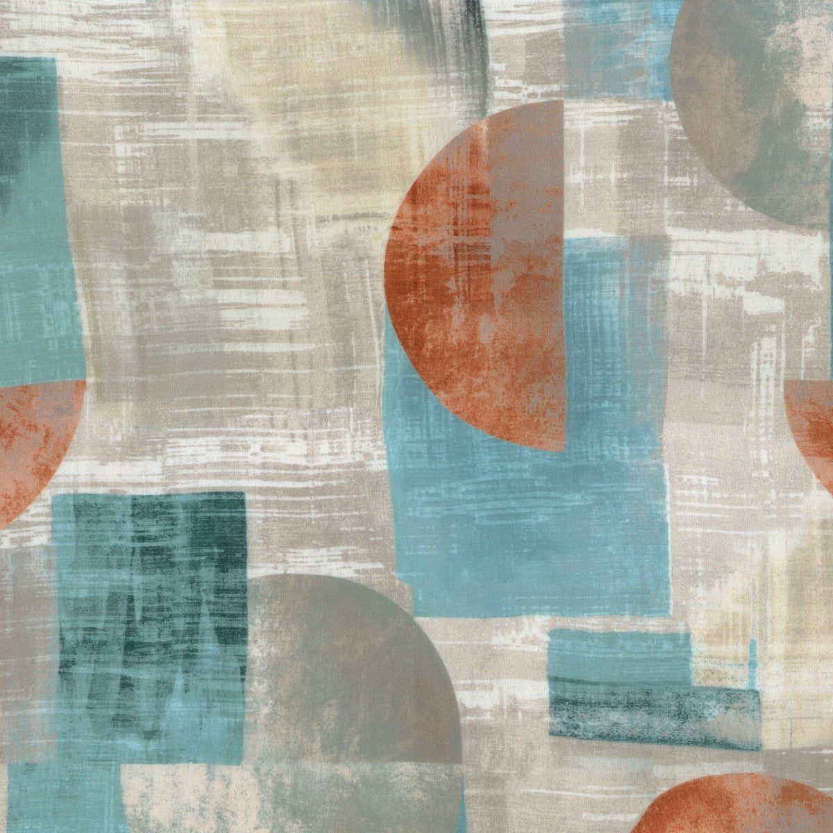 BREZNO EMIRATES RUST MODERN CURTAIN FABRIC