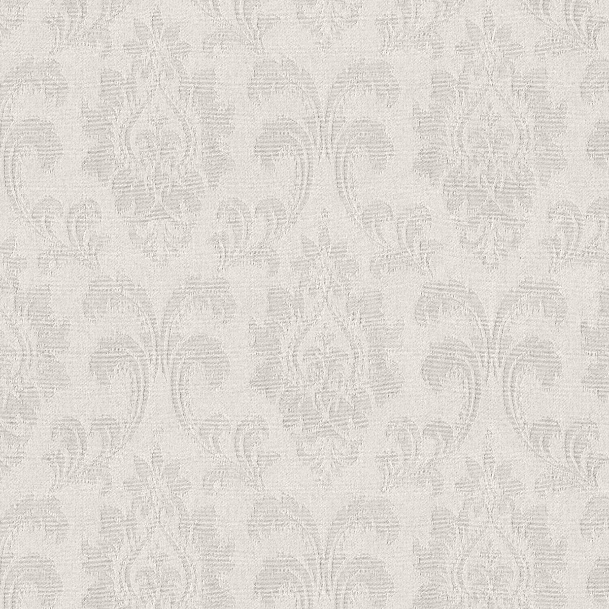 POLY JAQUARD DAMASK WHITE CURTAIN FABRIC