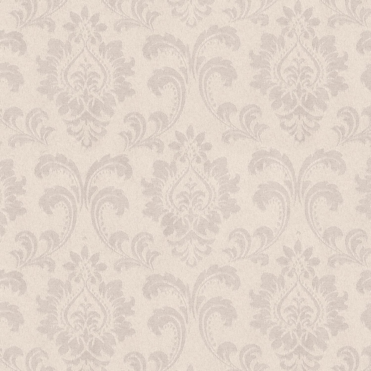 POLY JAQUARD DAMASK OFFWHITE CURTAIN FABRIC