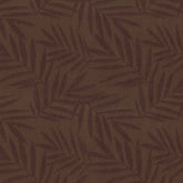 POLY LEAFS JAQUARDS DARK BROWN VELVET CURTAIN FABRIC