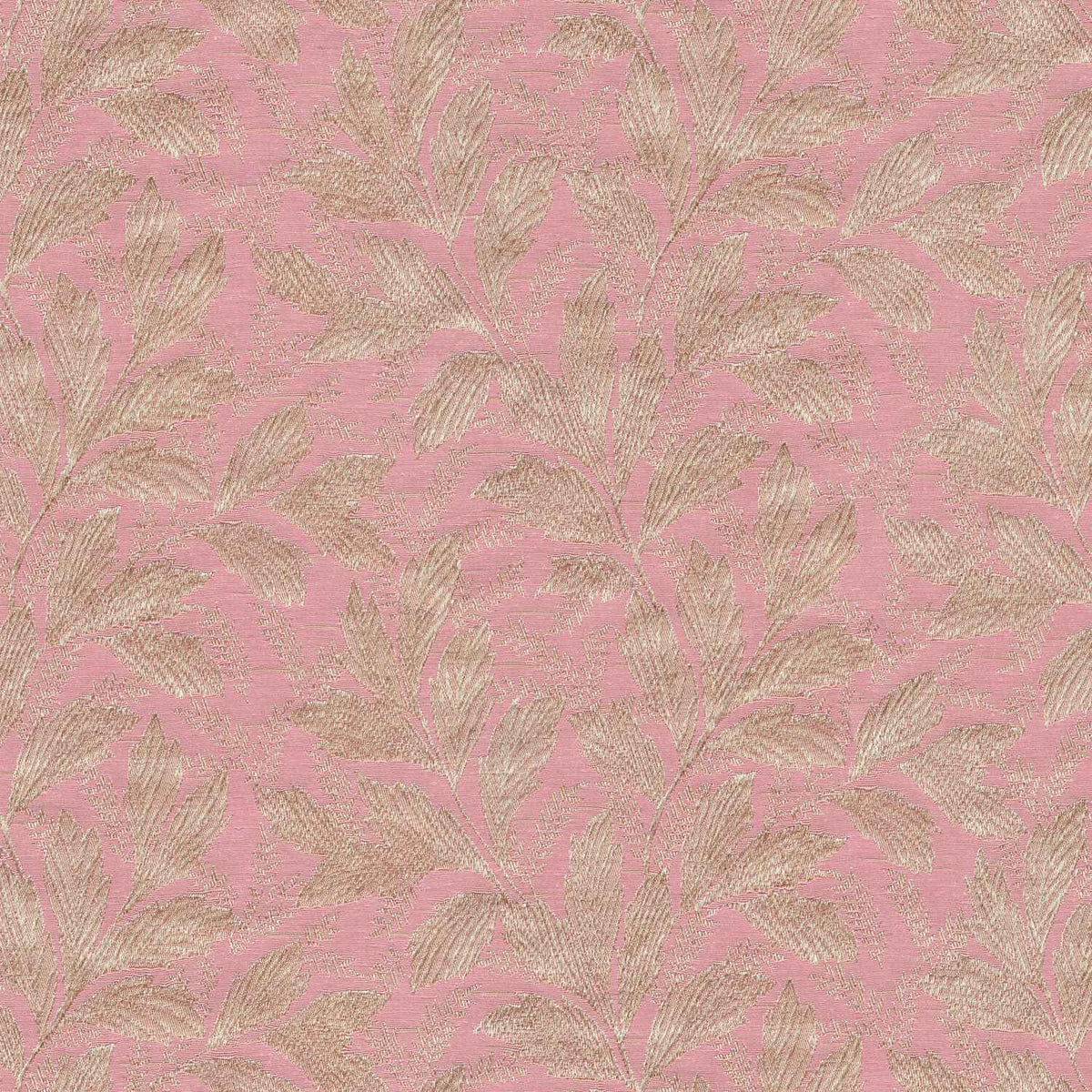 JAGUAR BUSH PINK LEAFS CURTAIN FABRIC