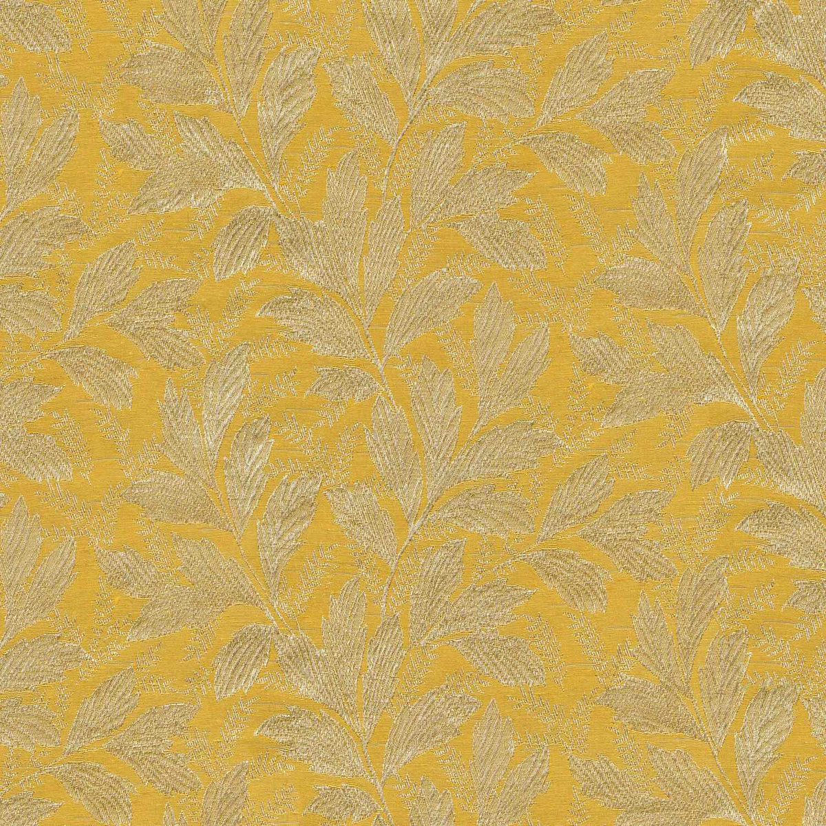 JAGUAR BUSH YELLOW LEAFS CURTAIN FABRIC