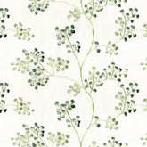 ARRENT SNOW GREEN LEAFS SHEER FABRIC