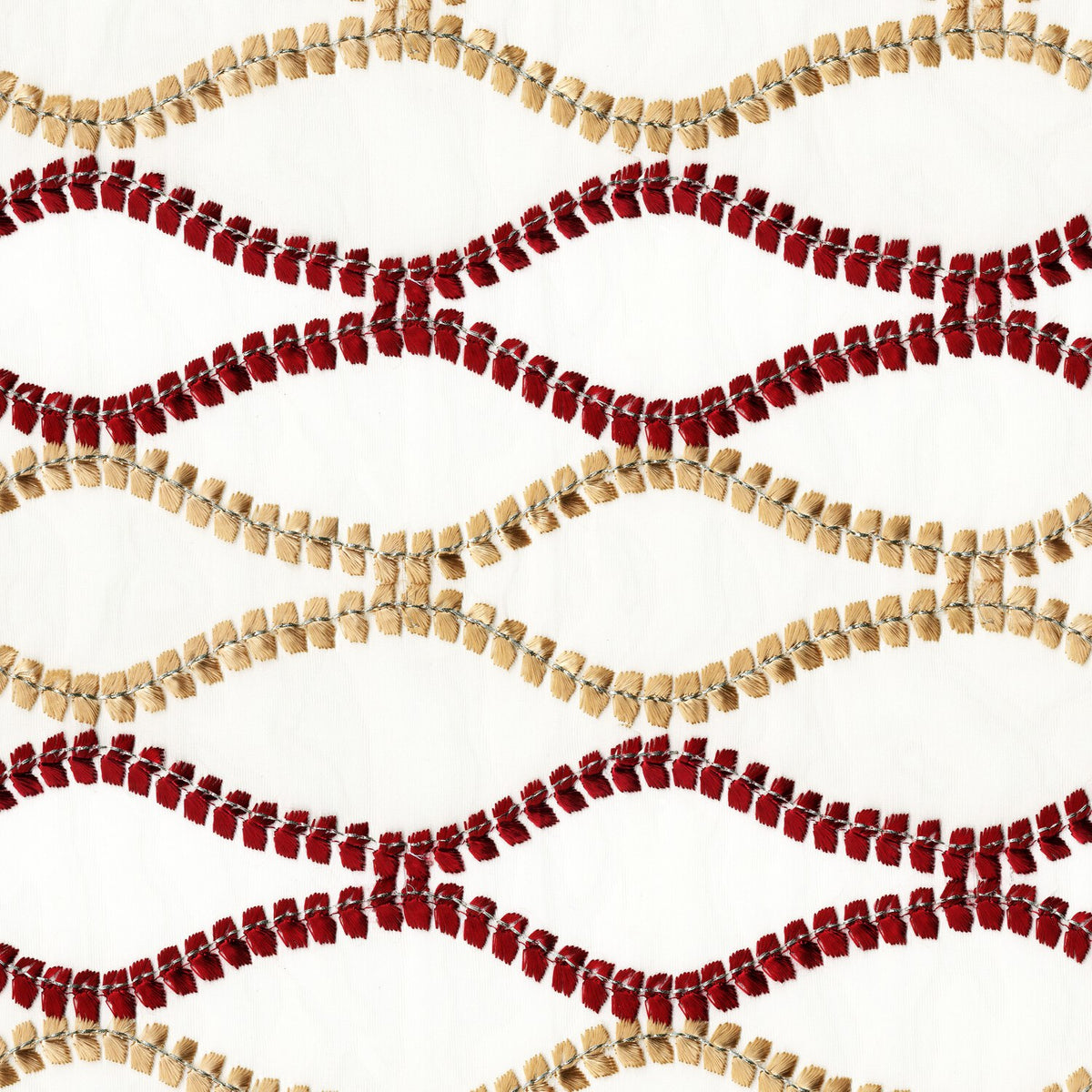 KWID RED MODERN SHEER FABRIC