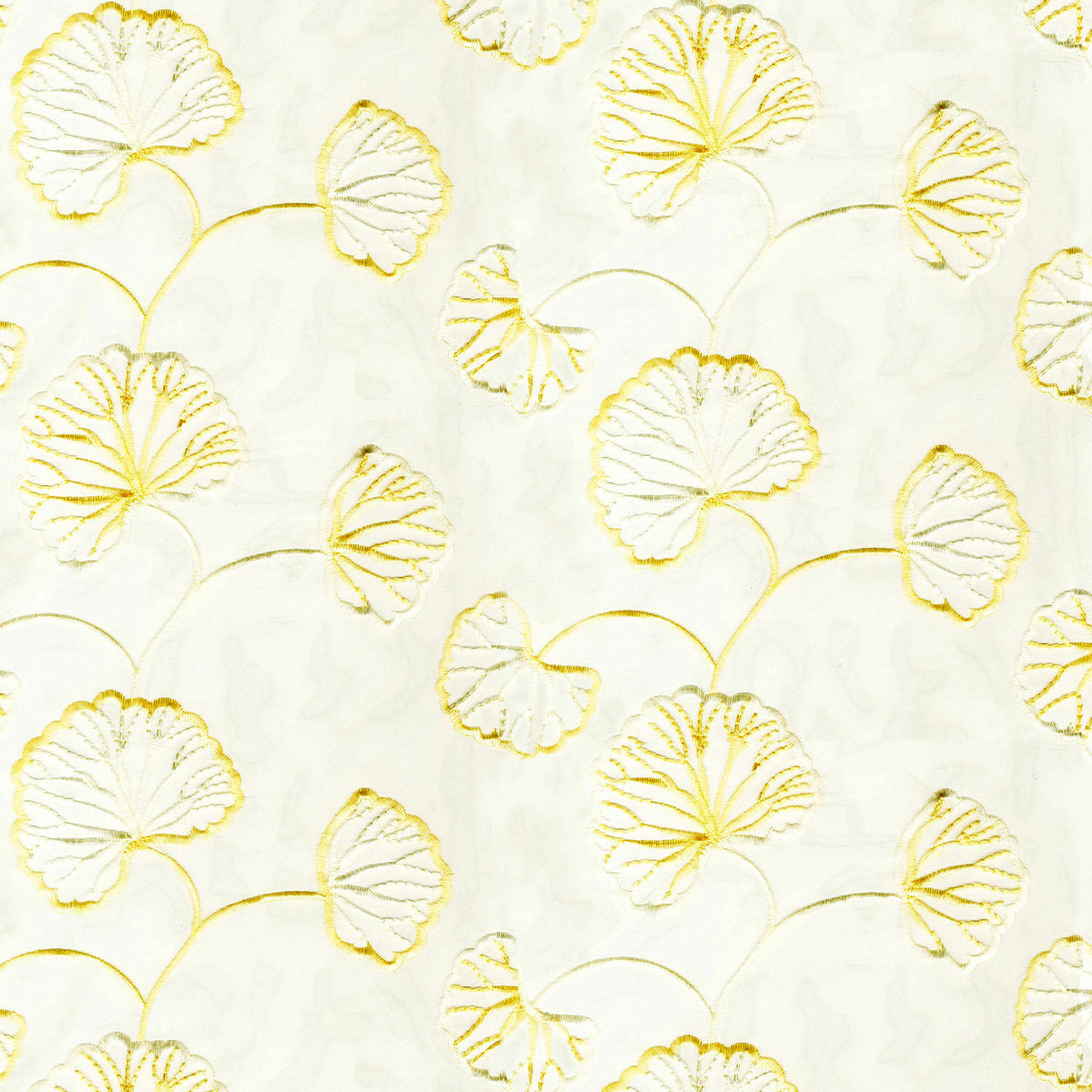 IMAMI YELLOW FLORAL SHEER FABRIC