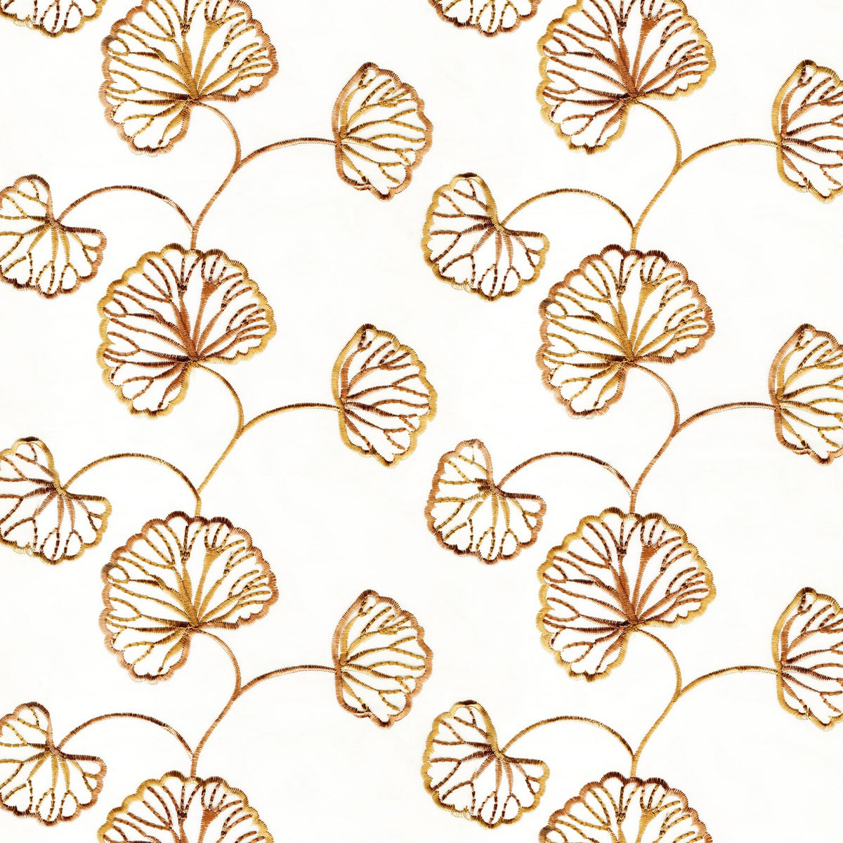 IMAMI ORANGE FLORAL SHEER FABRIC