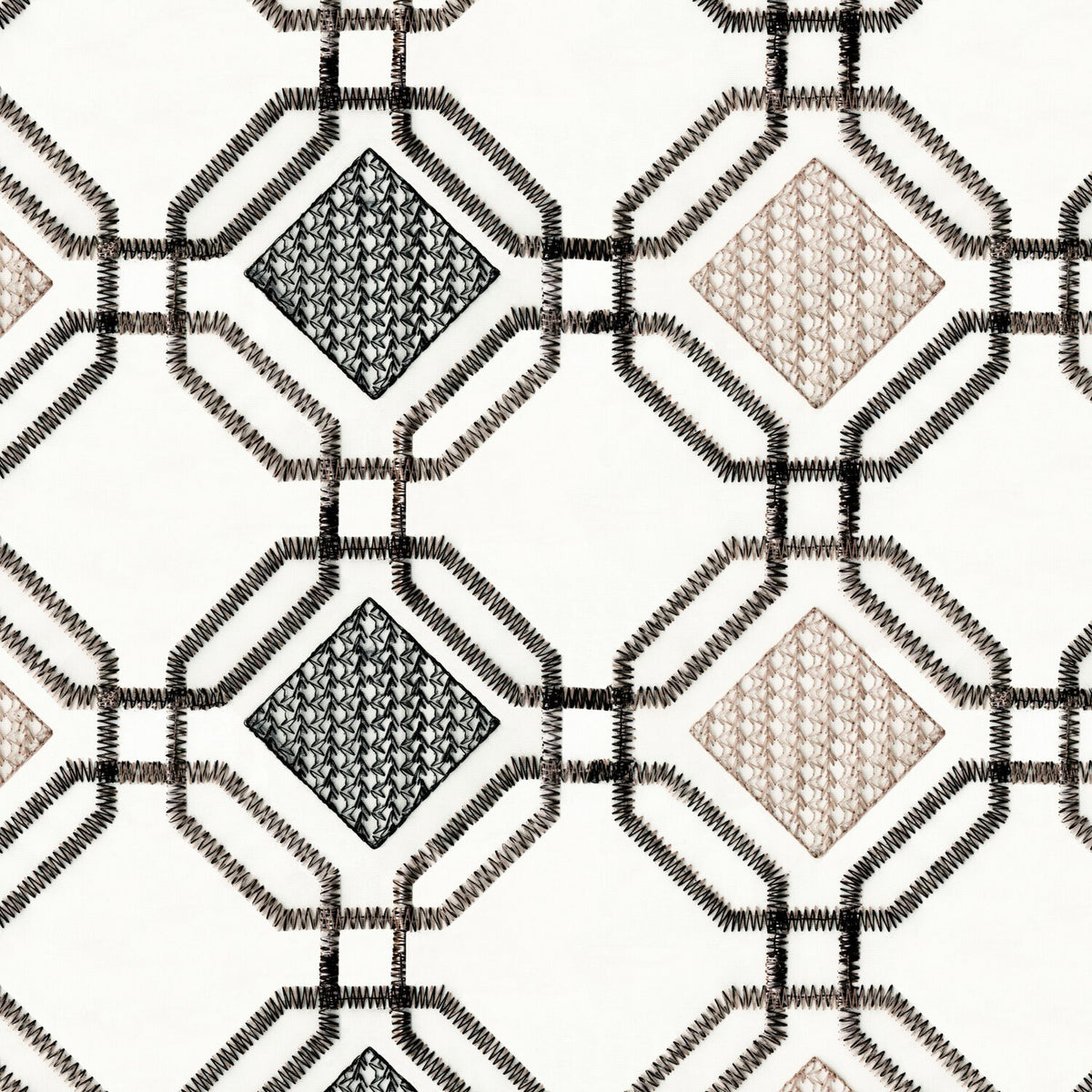 IMAMI BLACK MODERN SHEER FABRIC