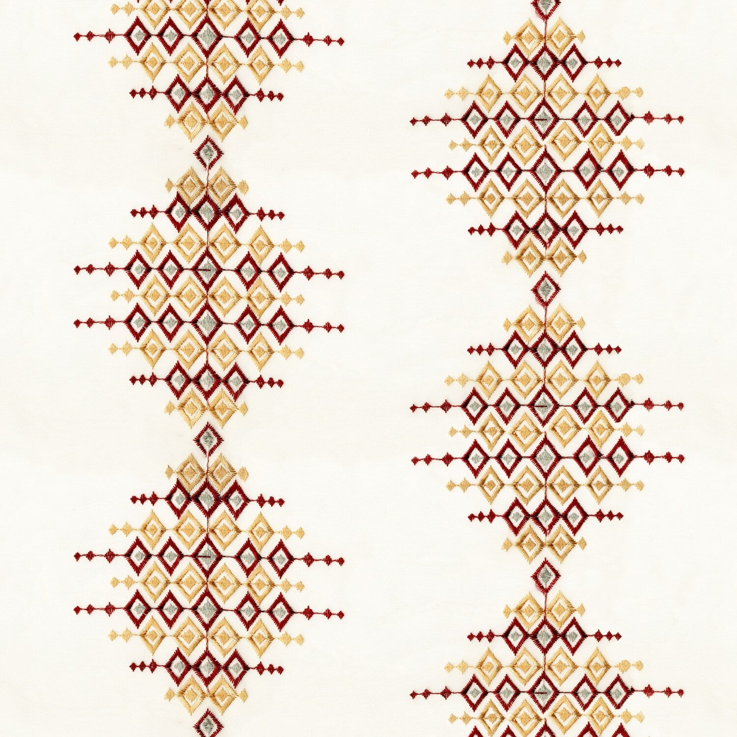 Kuwait Pattern Maroon KWID MAROON MODERN SHEER FABRIC
