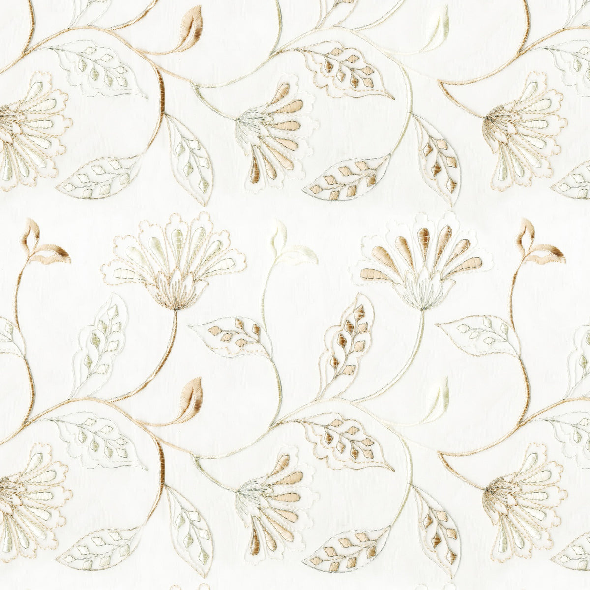 KWID CREAM FLORAL SHEER FABRIC