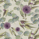 TE EUCALYPTUS PURPLE FLORAL SOFA FABRIC
