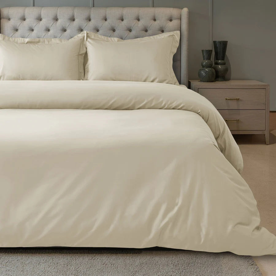 SUPIMA COTTON 900 TC VANILLA ICE PLAIN DOUBLE BEDSHEET