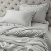 SUPIMA COTTON 900 TC SILVER PLAIN DOUBLE BEDSHEET