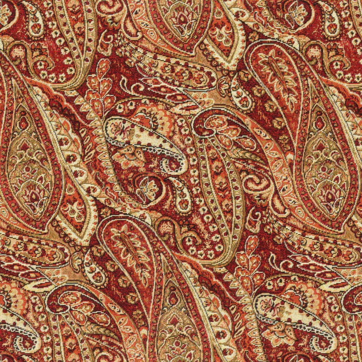 NAMASTE SMALL ROJO PAISLEY SOFA FABRIC