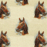 ALLOVER RHODESIAN HORSE CARICATURE SOFA FABRIC
