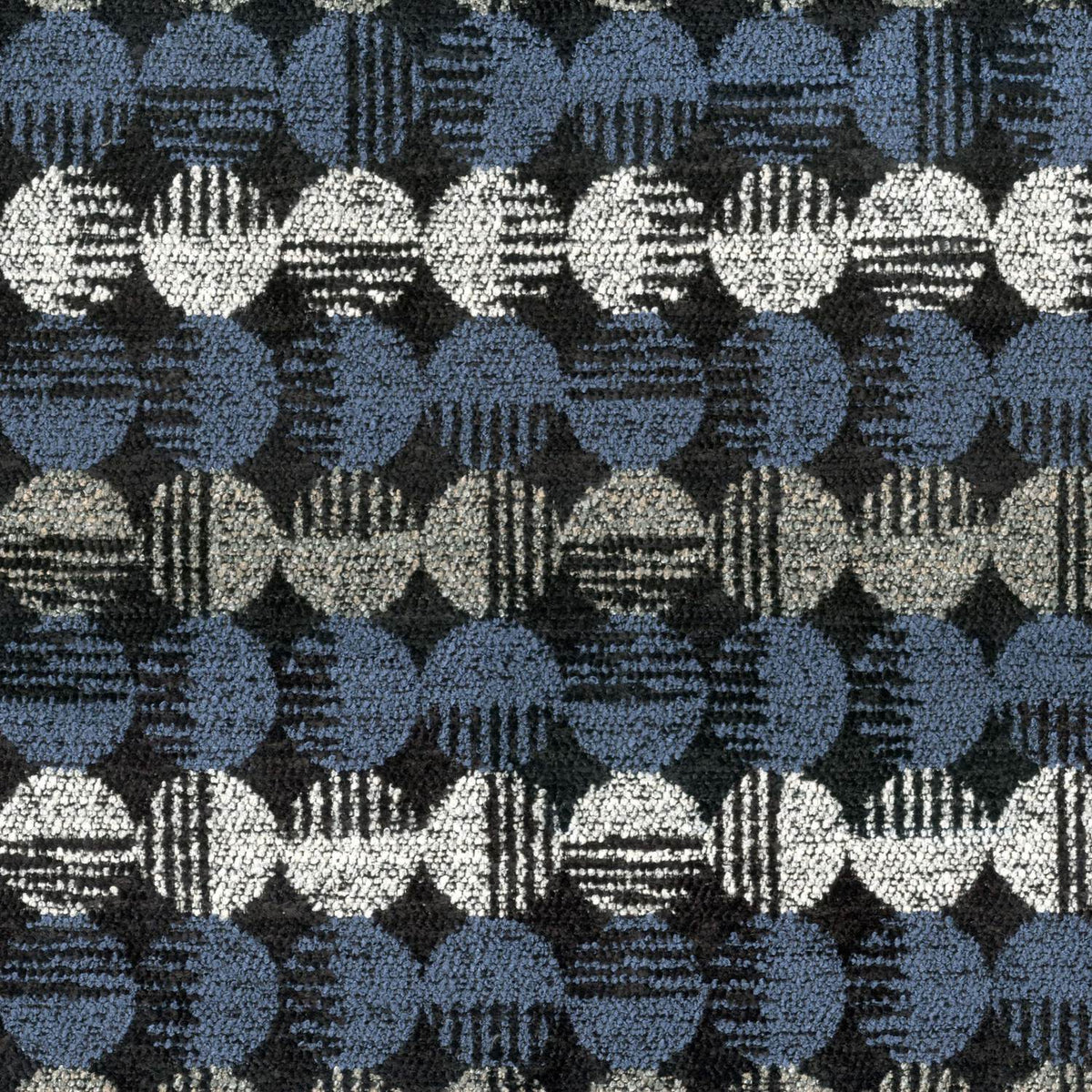 FSTV BLUE CIRCLED  SOFA FABRIC