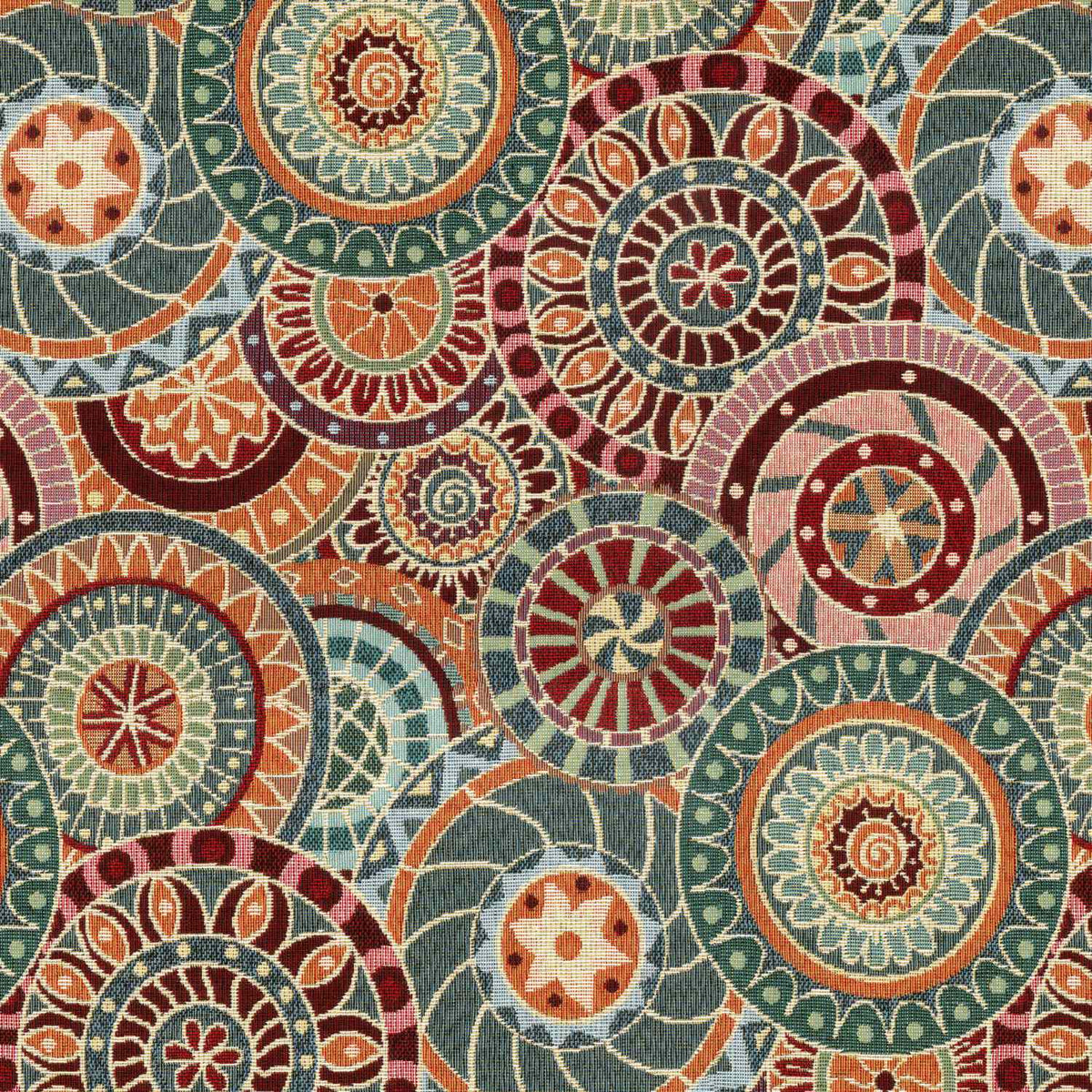 ETNIA MULTICOLOUR CIRCLES SOFA FABRIC