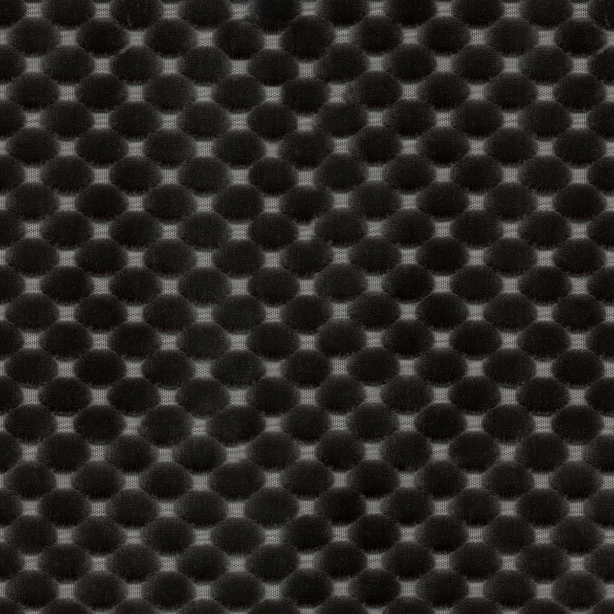 NOOFA BLACK DOTTED VELVET SOFA FABRIC