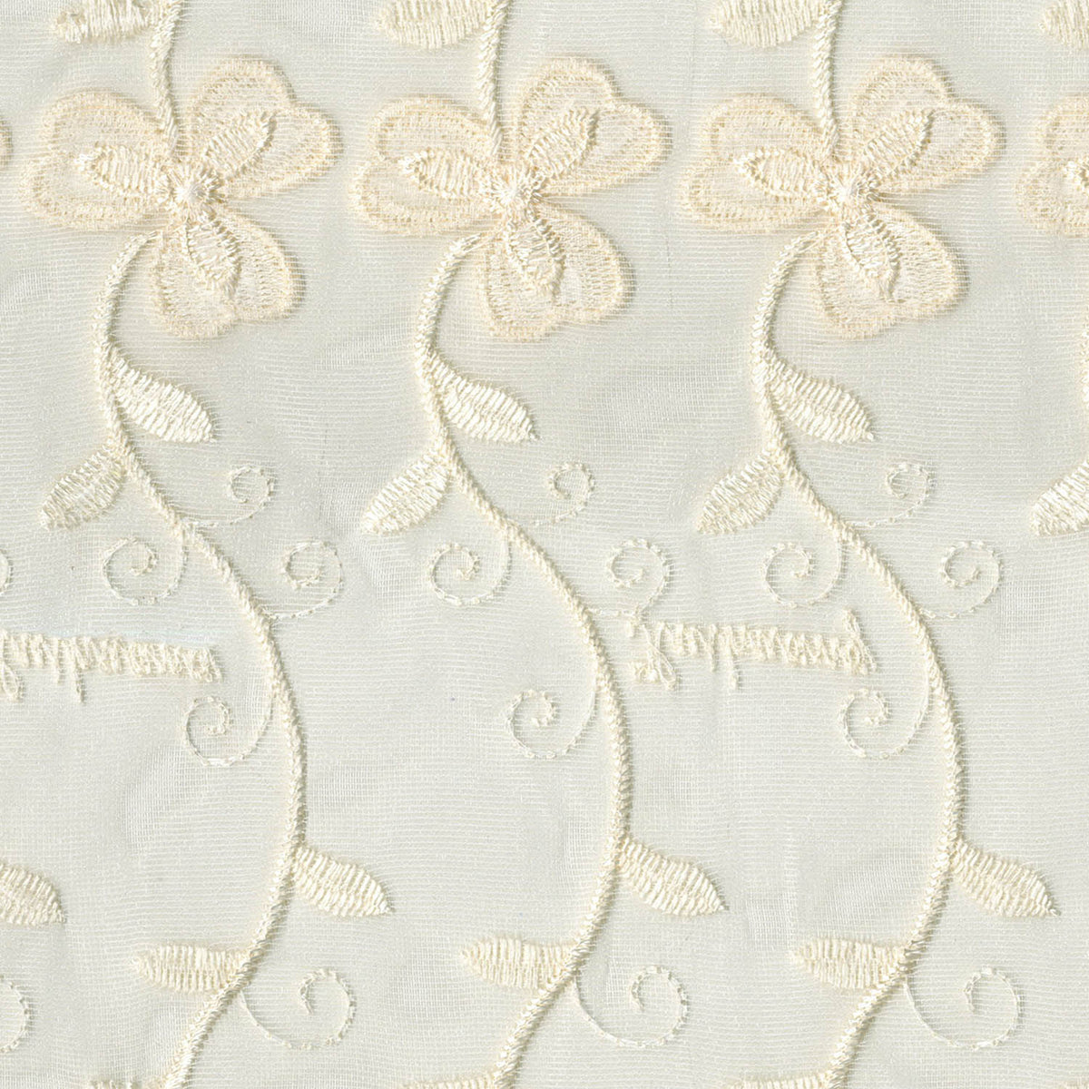 D FAWN FLORAL SHEER FABRIC