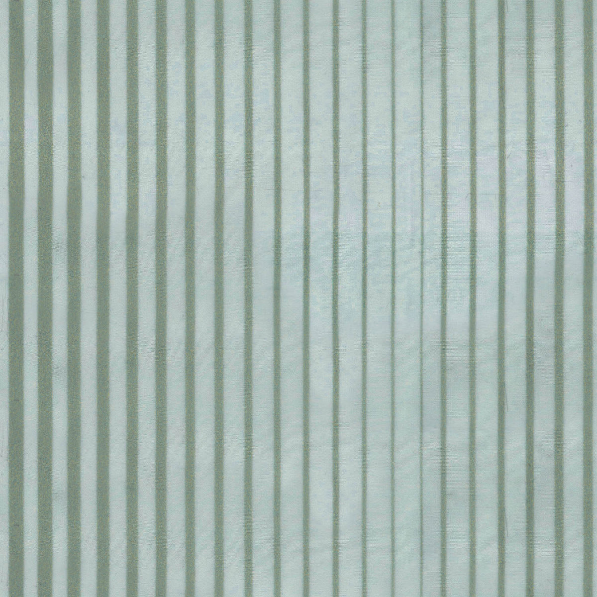 YURY GREEN PLAIN STRIPED SHEER FABRIC