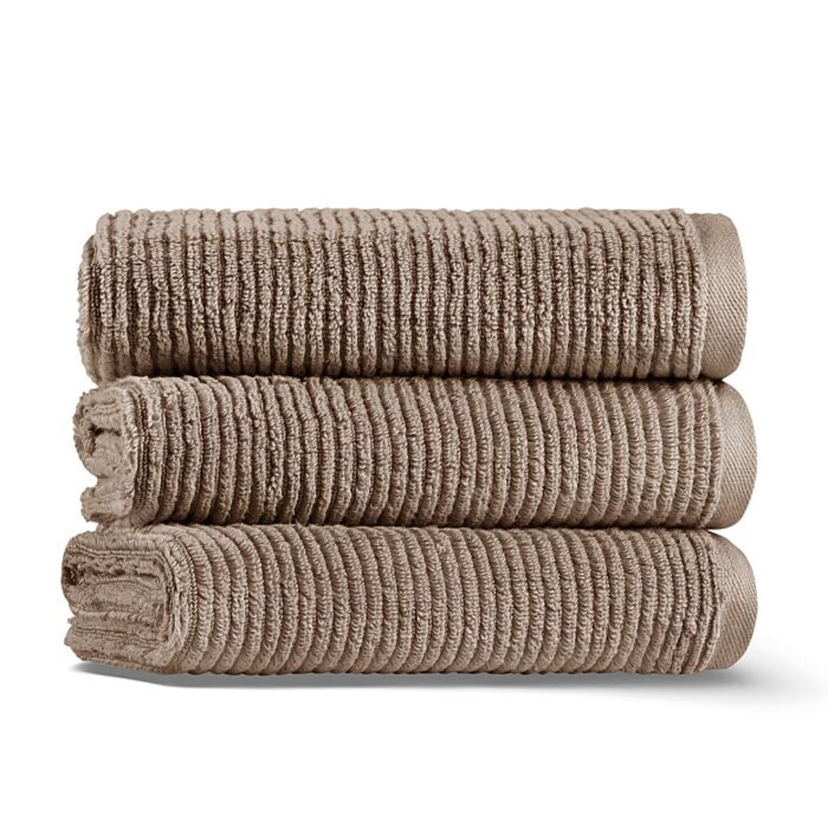 LAPPARTMENT SLIM RIB COBBLE STONE BATH TOWEL