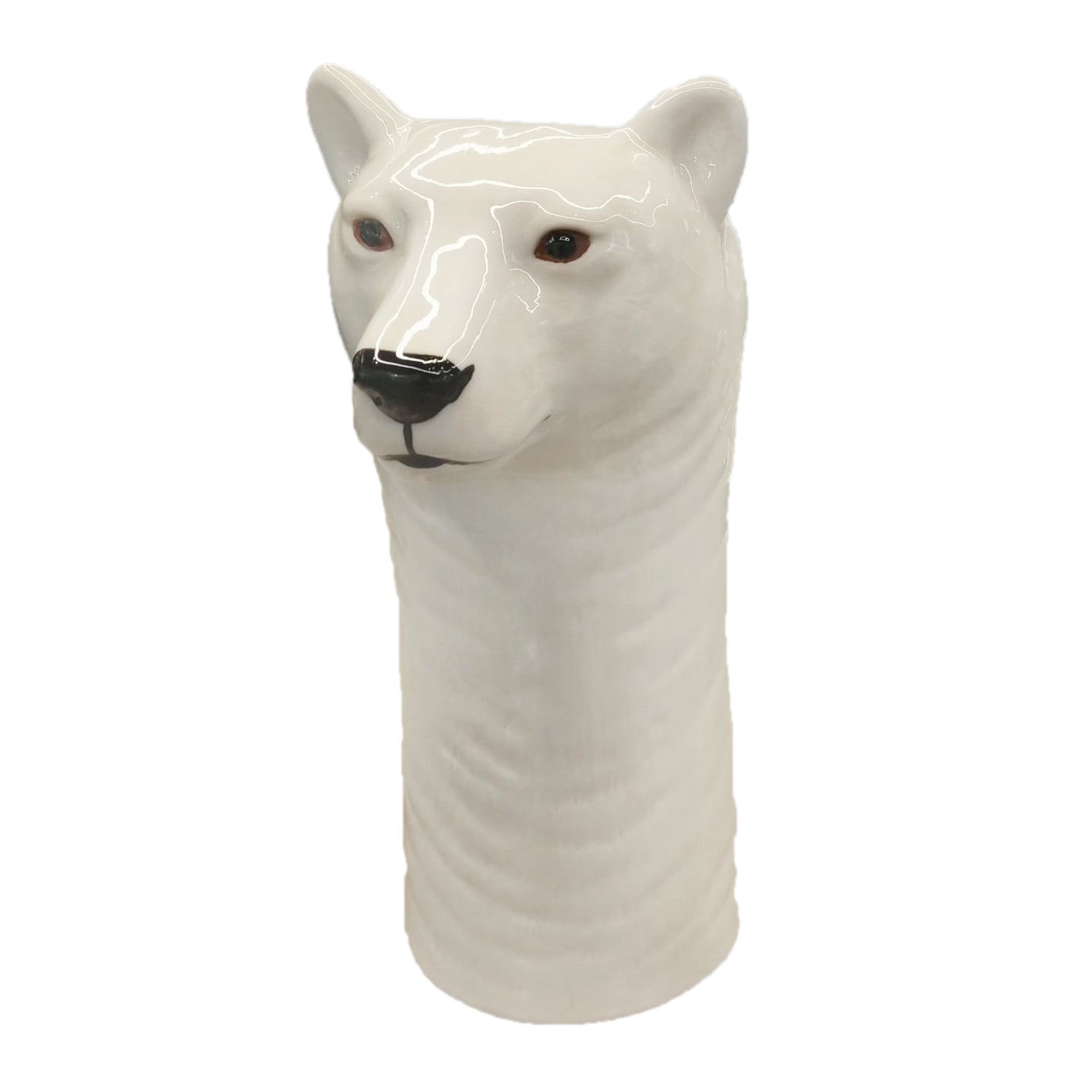 WHITE POLAR BEAR LARGE FLOWER VASE HOME DECOR