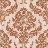 D RUST ABSTRACT CURTAIN FABRIC