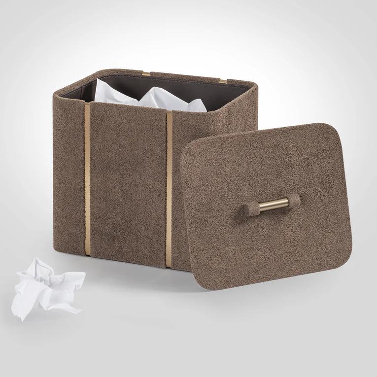 FRENCH BOUCLE METAL CHOCO HANDCRAFTED DUSTBIN