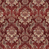 BERRY DMSK MAROON FLORAL SOFA FABRIC